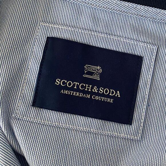 NWOT SCOTCH & SODA Lightweight Zip-Through Men's Jacket Striped Casual sz. L - Picture 6 of 9